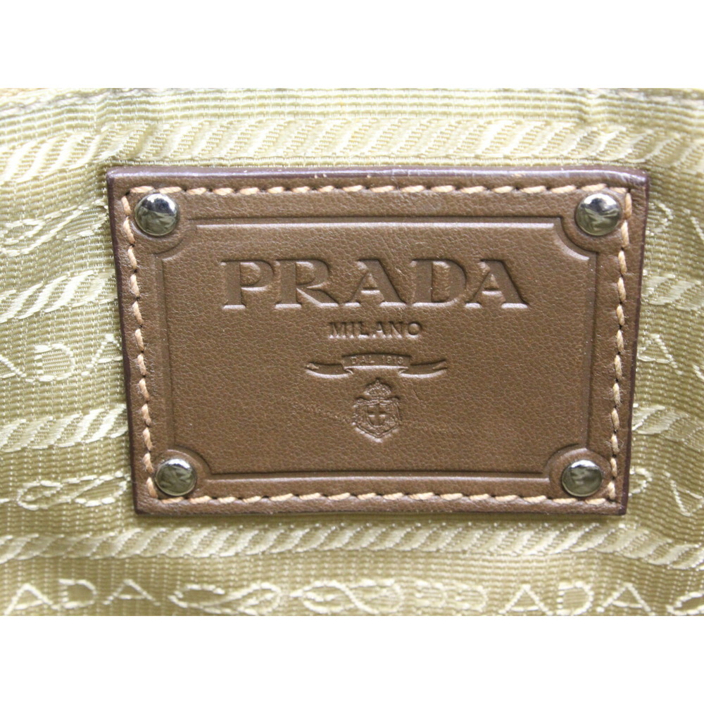 PRADA Fringe Bag Brown Leather Handbag Mothers - Picture 6 of 7